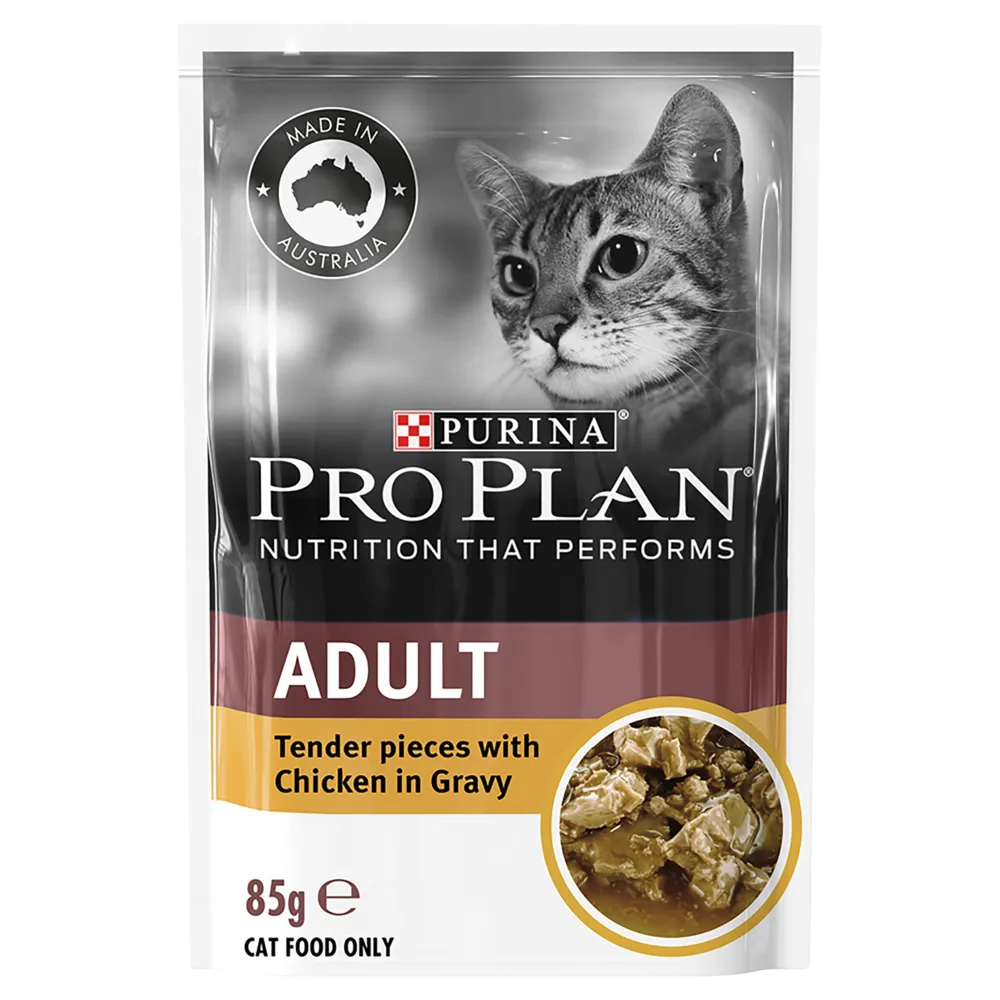 PRO PLAN - Adult Chicken in Gravy Cat Wet Food (85g x 12pk)