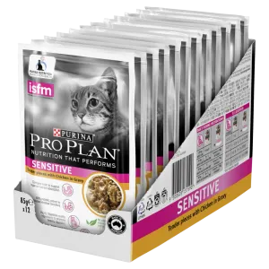 PRO PLAN - Adult Sensitive Chicken in Gravy Cat Wet Food (85g x 12pk)