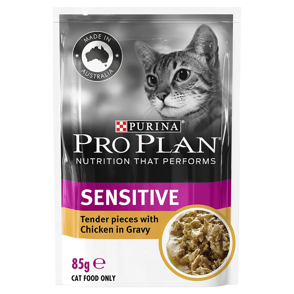 PRO PLAN - Adult Sensitive Chicken in Gravy Cat Wet Food (85g x 12pk)
