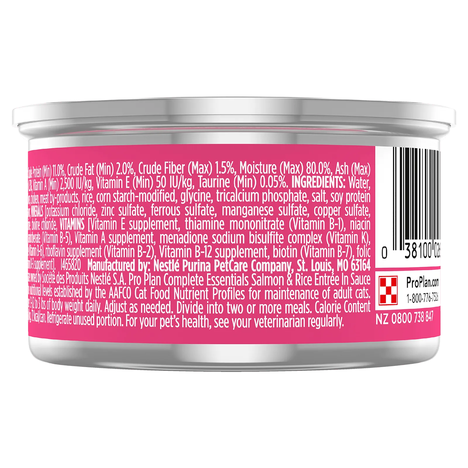 Pro Plan Cat Food Can Adult Complete Essentials Salmon & Rice Entre