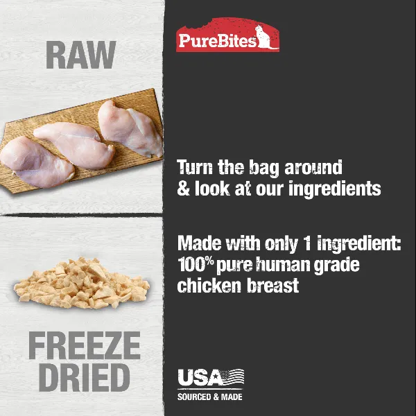 PureBites Freeze Dried Chicken Breast Cat Treat, 66g