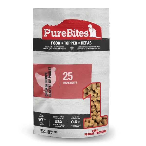 PureBites Freeze Dried Chicken Recipe Food Topper for Cats
