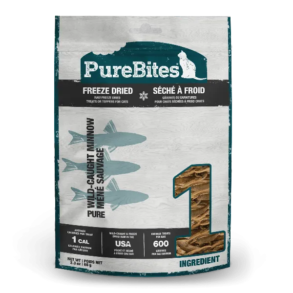 PureBites Freeze Dried Minnow Cat Treat, 66g
