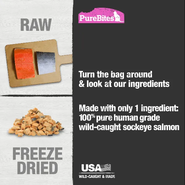PureBites Freeze Dried Wild Salmon Cat Treats