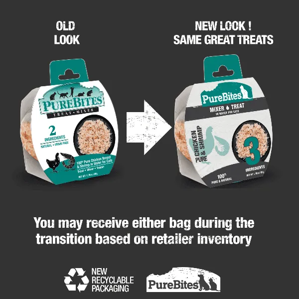 PureBites Mixers for Cats; Chicken Breast & Wild Shrimp