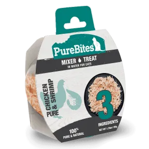 PureBites Mixers for Cats; Chicken Breast & Wild Shrimp