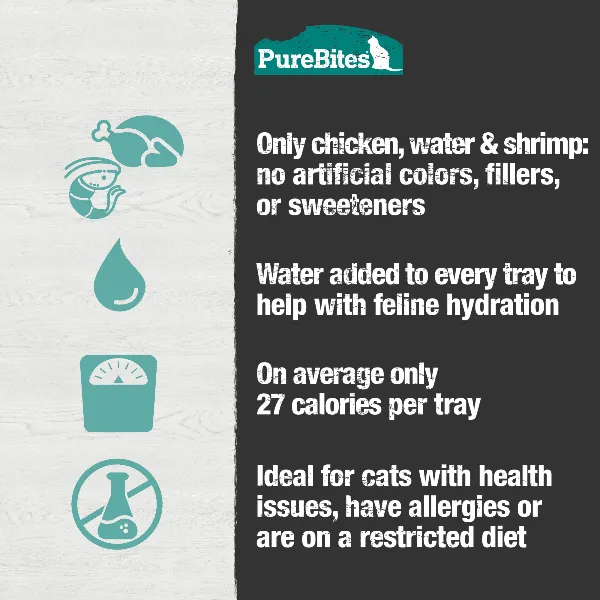 PureBites Mixers for Cats; Chicken Breast & Wild Shrimp