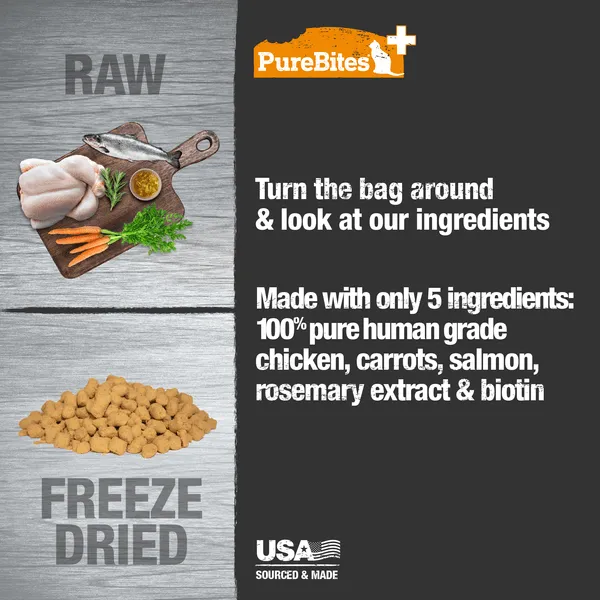 PureBites  Skin & Coat Freeze Dried Cat Treats, 31g