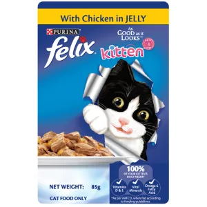 Purina Cat Felix Kitten Chicken in Jelly 85g