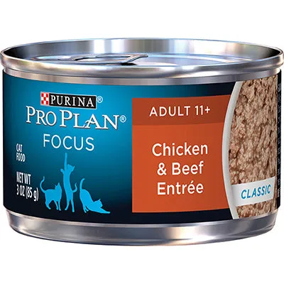 Purina Pro Plan Adult 11  Chicken & Beef Entre Classic Canned Cat Food