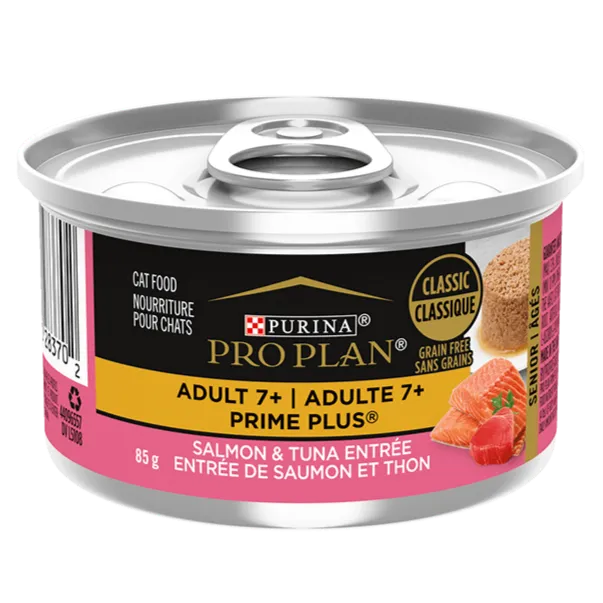 Purina Pro Plan Adult 7  Prime Plus Salmon & Tuna Entree Canned Cat Food, 85g