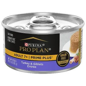 Purina Pro Plan Adult 7  Prime Plus Turkey & Giblets Entree Canned Cat Food, 85g
