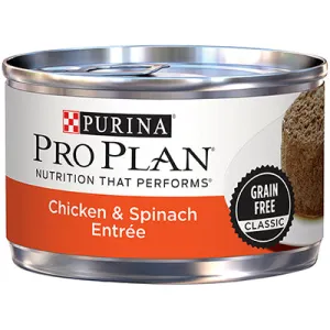 Purina Pro Plan Chicken & Spinach Entre Grain Free Classic Canned Cat Food