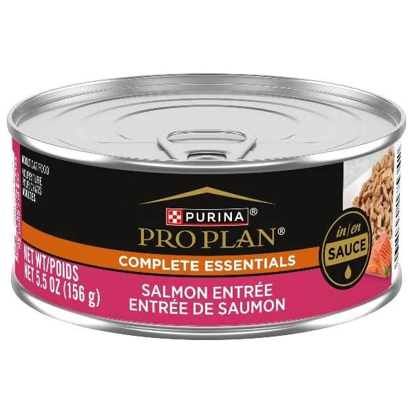 Purina Pro Plan Complete Essentials Salmon Entre in Sauce Canned Cat Food, 156g