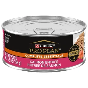 Purina Pro Plan Complete Essentials Salmon Entre in Sauce Canned Cat Food, 156g