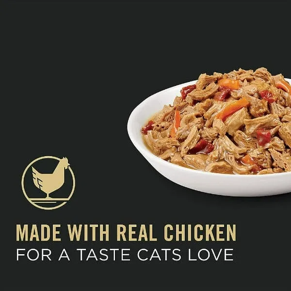 Purina Pro Plan Complete Essentials White Meat Chicken & Vegetables Entre in Gravy Canned Cat Food, 85g