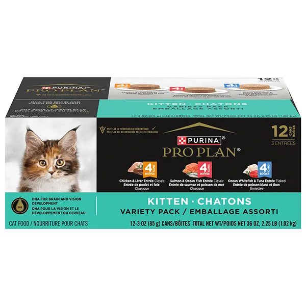 Purina Pro Plan Focus Kitten Canned Food Variety Pack