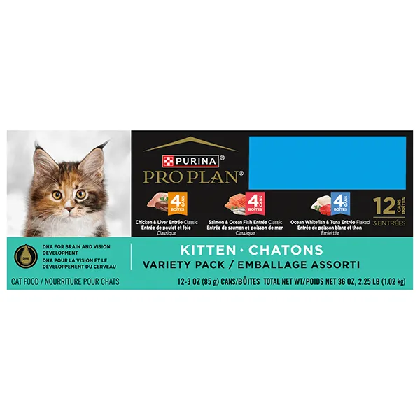 Purina Pro Plan Focus Kitten Canned Food Variety Pack