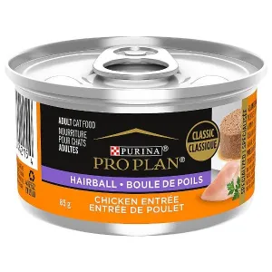 Purina Pro Plan Hairball Chicken Entre in Gravy Canned Cat Food, 85g
