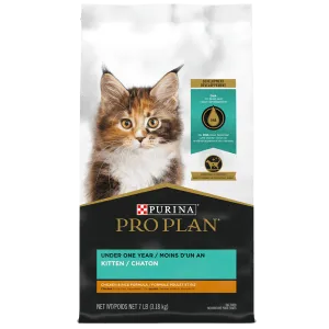 Purina Pro Plan Kitten Chicken & Rice Formula Dry Kitten Food, 7lb