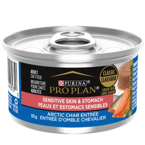 Purina Pro Plan Sensitive Skin & Stomach Arctic Char Entree Canned Cat Food, 85g