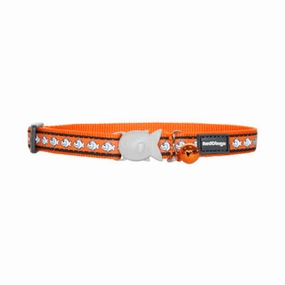 Red Dingo Cat Reflective Collar Orange