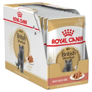 Royal Canin - British Shorthair Breed Gravy Adult Cat Wet Food (85g x 12pk)