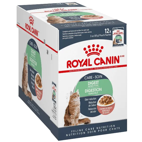 Royal Canin Digestive Care Chunks in Gravy Cat Food Pouch