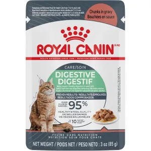 Royal Canin Digestive Care Chunks in Gravy Cat Food Pouch