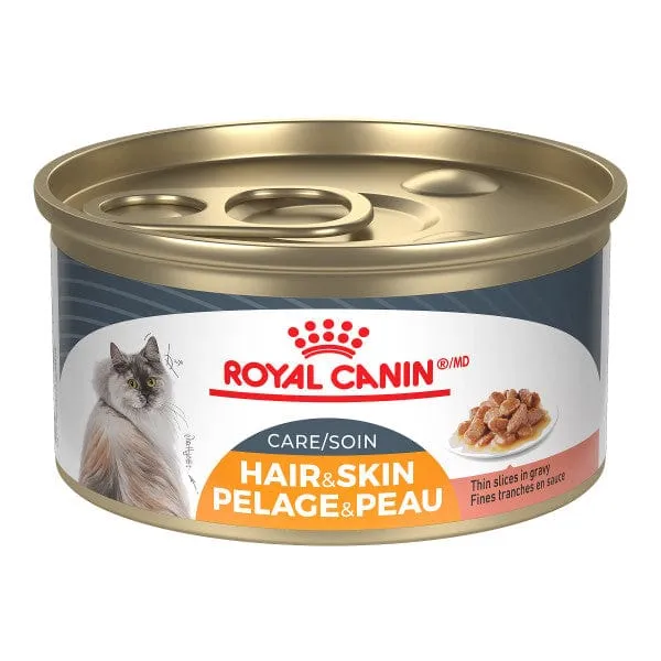 Royal Canin Hair & Skin Care Thin Slices in Gravy Canned Cat Food, 85g