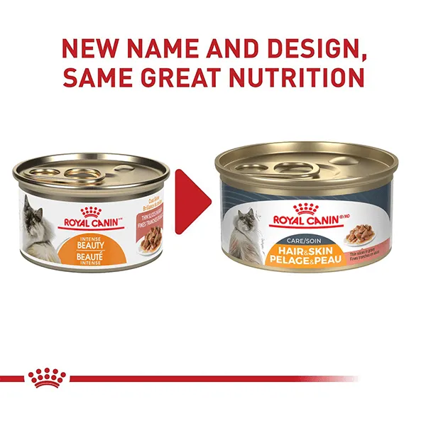 Royal Canin Hair & Skin Care Thin Slices in Gravy Canned Cat Food, 85g