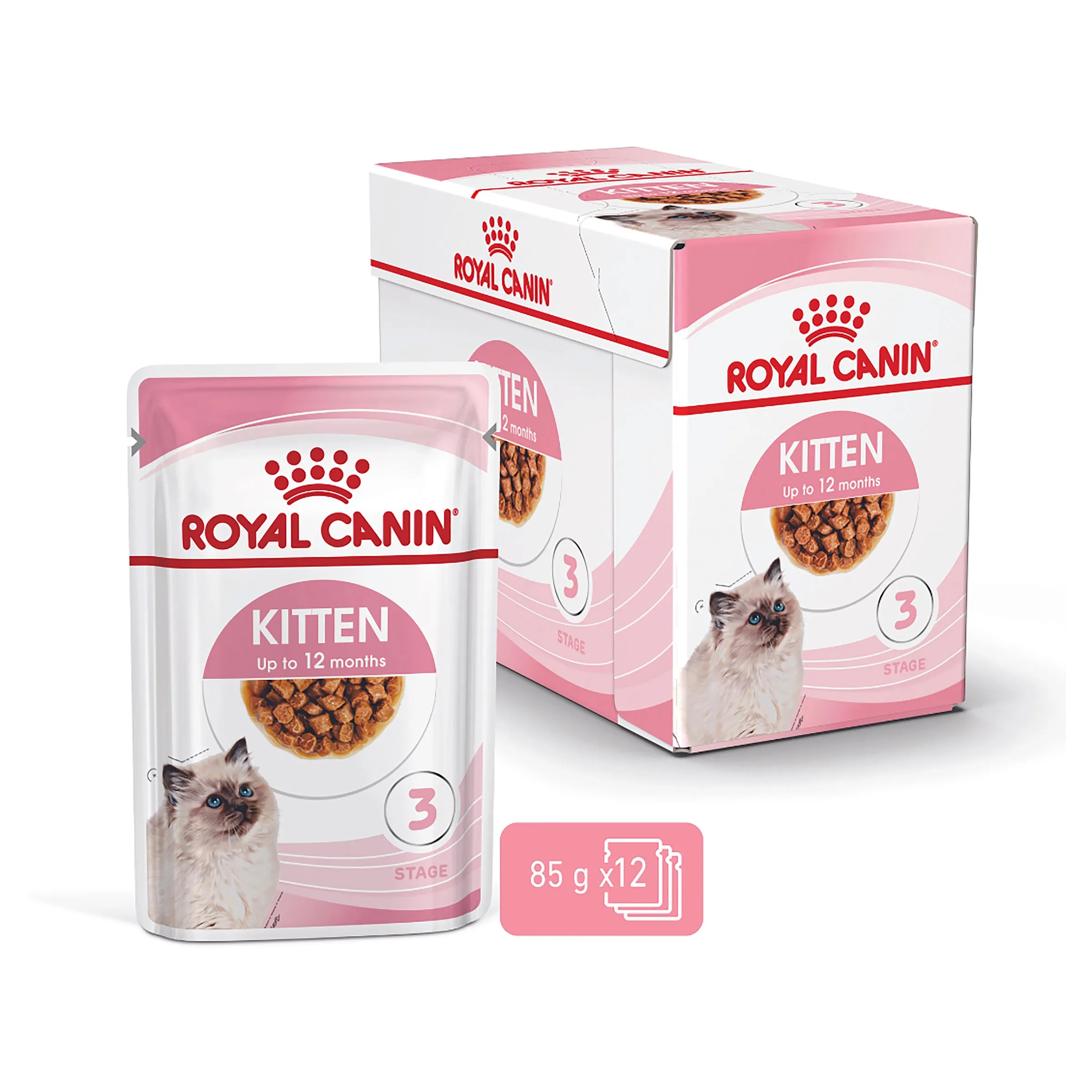 Royal Canin - Kitten in Gravy Cat Wet Food (85g x 12pk)