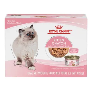 Royal Canin Kitten Thin Slices in Gravy Canned Cat Food 12 Pack