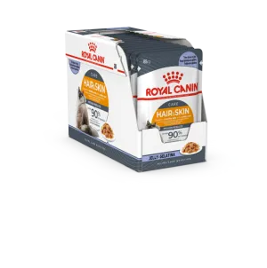 Royal Canin Wet Food - Hair & Skin with Jelly (Intense Beauty)- (12 X 85G Pouches)