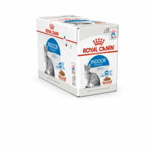 Royal Canin Wet Food - Indoor in Gravy (12 X 85G Pouches)