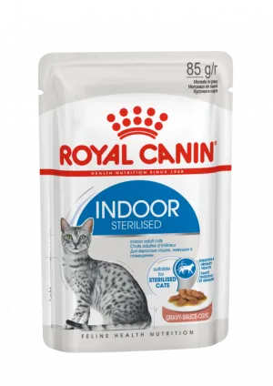 Royal Canin Wet Food - Indoor in Gravy (85G Pouch)