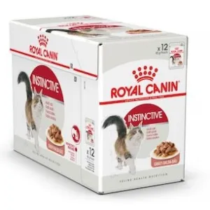Royal Canin Wet Food - Instinctive For Adult Cats -Gravy (12 X 85G Pouches)