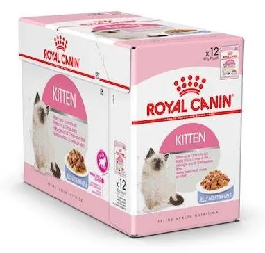 Royal Canin Wet Food - Kitten With Jelly (12 X 85G Pouches)
