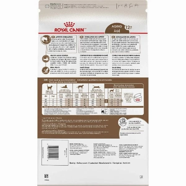 Royal Canin Aging 12  Adult Dry Cat Food, 6lb