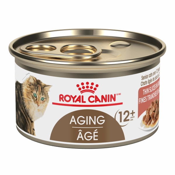 Royal Canin Aging 12  Thin Slices in Gravy Canned Cat Food, 85g