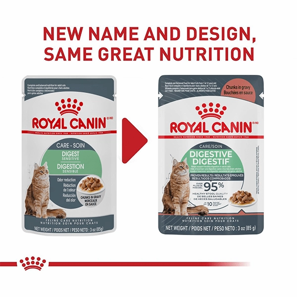 Royal Canin Digestive Care Chunks in Gravy Cat Food Pouch