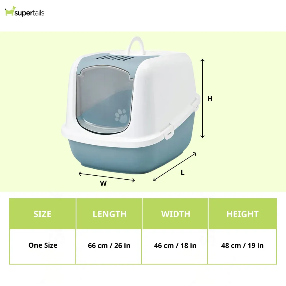 Savic Nestor Jumbo Toilet Home for Cats (Bluestone)