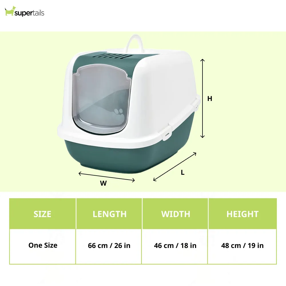 Savic Nestor Jumbo Toilet Home for Cats (Nordic Green)