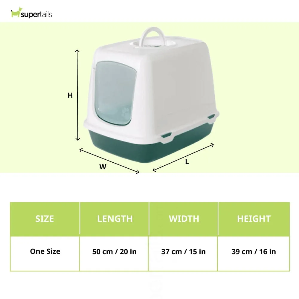 Savic Oscar Toilet Home for Cats (Nordic Green)