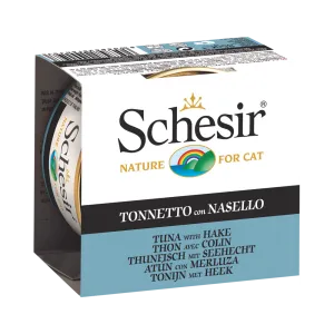 Schesir Nature Tuna with Hake in Jelly for Cats 85g