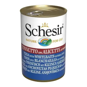 Schesir Nature Tuna with Whitebaits for Cats 140g