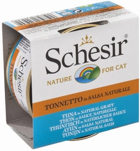 Schesir Tuna Entre in Natural Gravy Adult Wet Cat Food