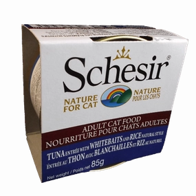Schesir Tuna Entre with Whitebaits & Rice Natural Style Adult Wet Cat Food