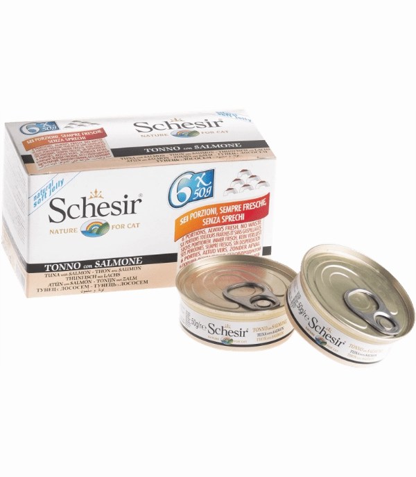 Schesir Tuna Entree with Salmon Adult Wet Cat Food Multipack