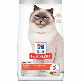 Science Diet Adult 7  Perfect Digestion Chicken Recipe Dry Cat Food, 3.5lb